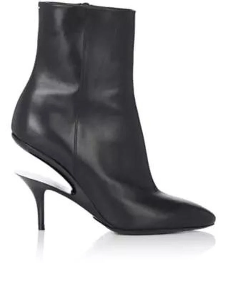 商品MAISON MARGIELA|Suspended-Heel Leather Ankle Boots,价格¥4159,第1张图片