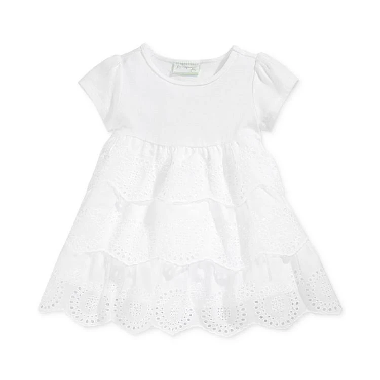 商品First Impressions|Tiered Eyelet Dress, Baby Girls, Created for Macy's,价格¥84,第1张图片