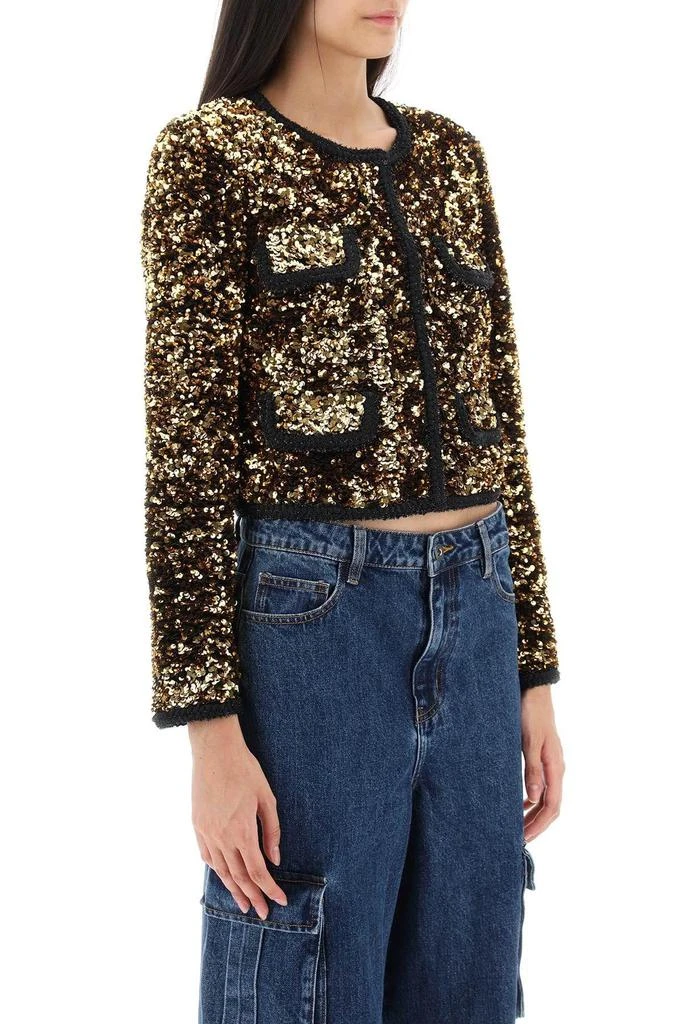 商品Self Portrait|SEQUINED CROPPED JACKET,价格¥2228,第3张图片详细描述