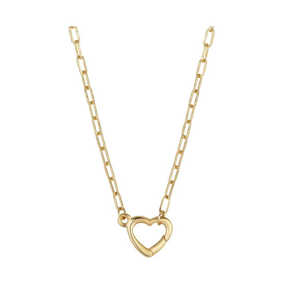 商品Unwritten|Gold Flash Plated Heart Link Necklace, 16+2" Extender,价格¥194,第1张图片