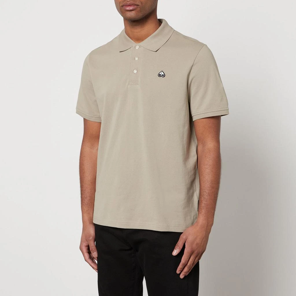 商品Moose Knuckles|Moose Knuckles Cotton-Piqué Polo Shirt,价格¥1147,第1张图片