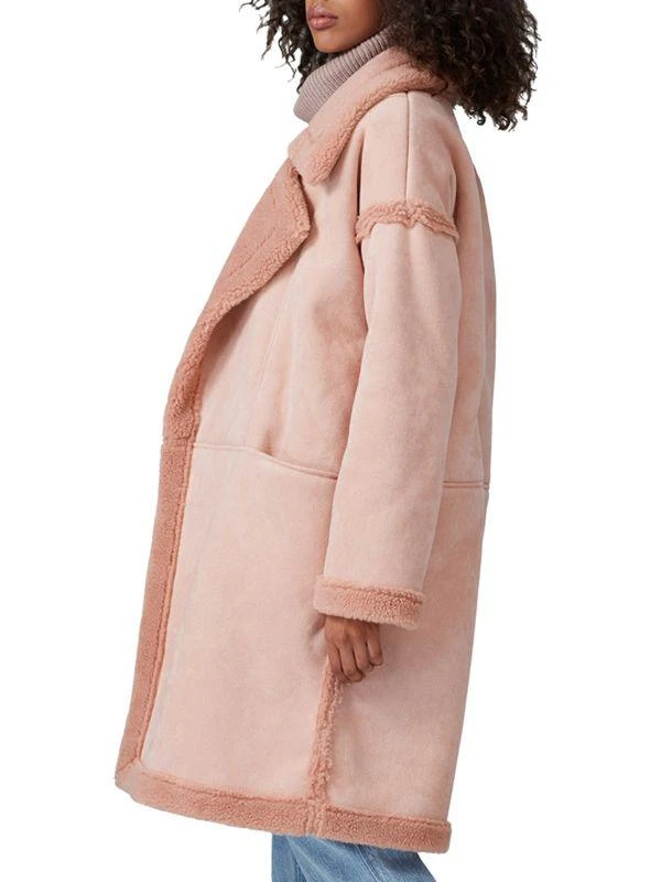商品MINKPINK|Copenhagen Faux Shearling Lined Suede Overcoat,价格¥730,第3张图片详细描述
