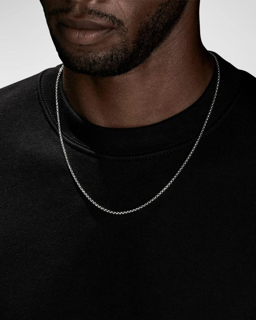 商品David Yurman|Men's Box Chain Necklace in Silver, 2.7mm, 26"L,价格¥2273,第3张图片详细描述