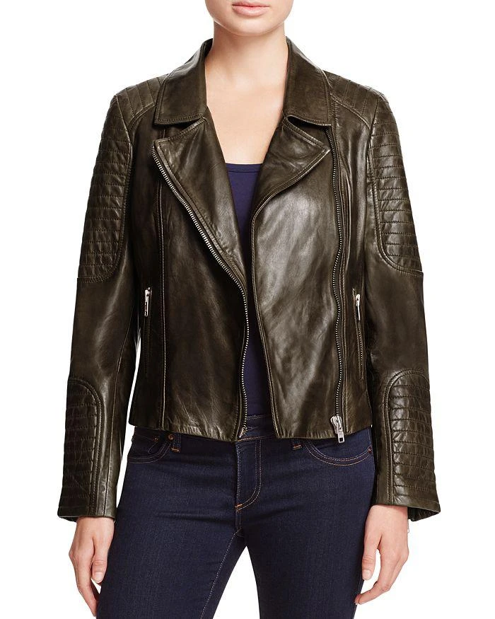 商品BB Dakota|Heely Leather Moto Jacket,价格¥2621,第1张图片