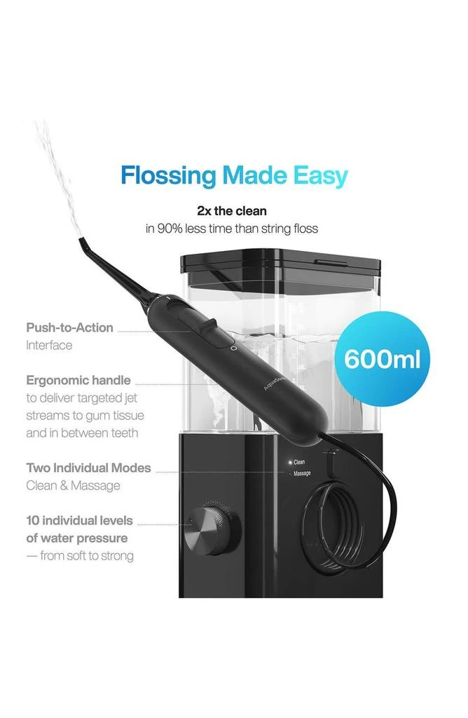 商品AquaSonic|Aqua Flosser Pro - Black,价格¥494,第4张图片详细描述