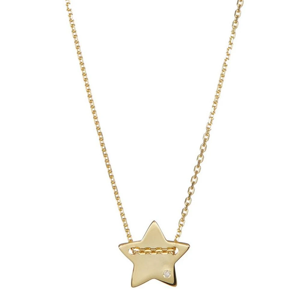 商品ADORNIA|Star Pendant Necklace with Pave Diamond gold,价格¥145,第1张图片