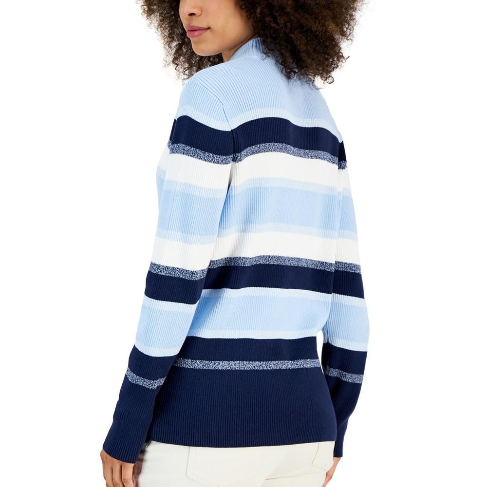 商品Karen Scott|Petite Mock Neck Sydnie Sweater, Created for Macy's,价格¥95,第4张图片详细描述