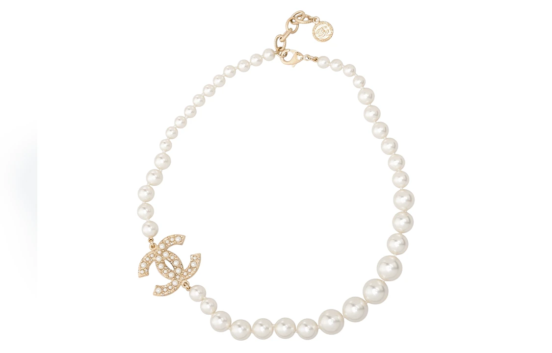 商品[国内直发] Chanel|香奈儿 珍珠颈圈 珍珠 项链 女款 白色,价格¥8855,第6张图片详细描述