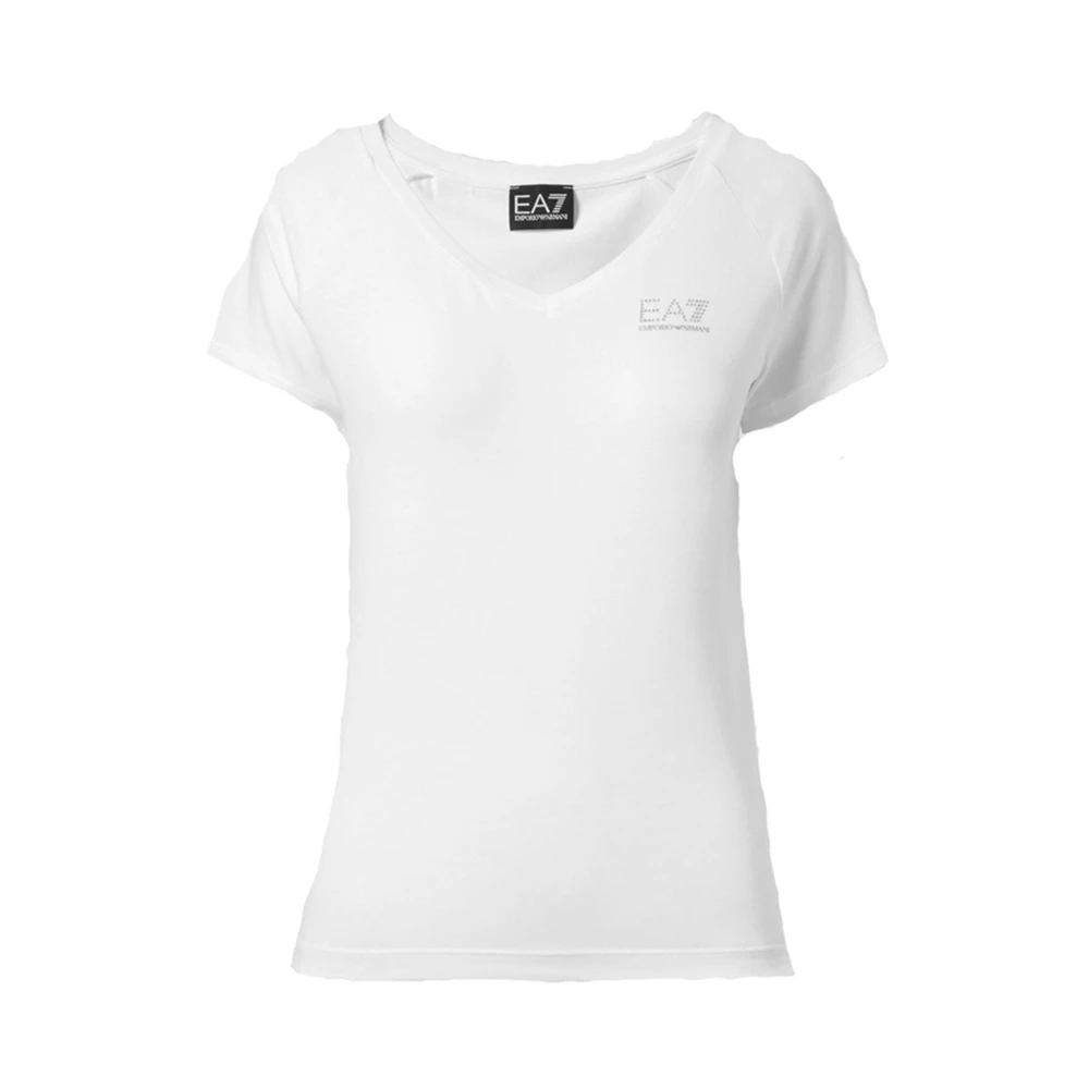 商品Emporio Armani|EMPORIO ARMANI 白色女士T恤 3ZTT62-TJ28Z-1100,价格¥487,第1张图片