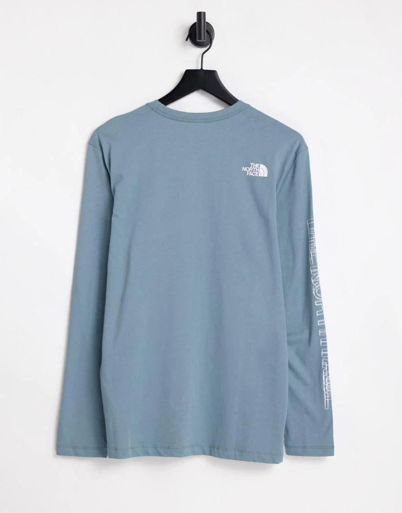 商品The North Face|The North Face Co-ordinates long sleeve t-shirt in blue,价格¥366,第4张图片详细描述