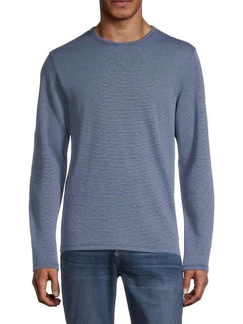 Stripe Long-Sleeve Crewneck T-Shirt商品第3张图片规格展示