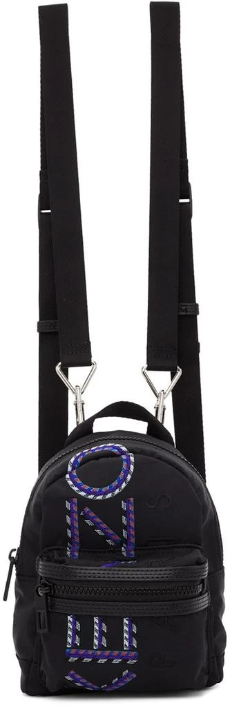 商品Kenzo|Black Mini Embroidered Backpack,价格¥1681,第1张图片