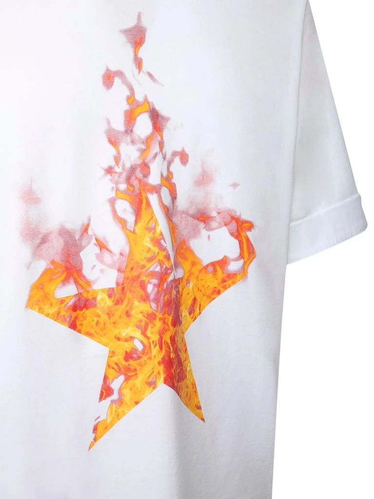 商品Neil Barrett|Fired Star Print Cotton Jersey T-shirt,价格¥1469,第3张图片详细描述