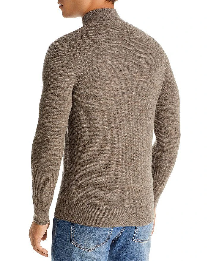 商品The Men's Store at Bloomingdale's|Waffled Merino Wool Half Zip Sweater,价格¥329,第2张图片详细描述