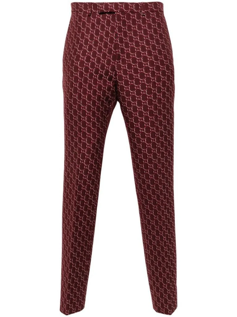 商品Gucci|Gucci Wool Pants With Gg Shadow,价格¥5266,第1张图片