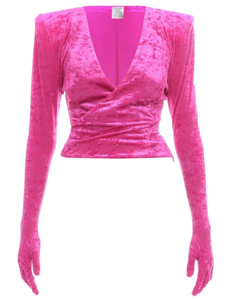 商品Vetements|Chenille Top With Gloves Detail,价格¥4222,第1张图片