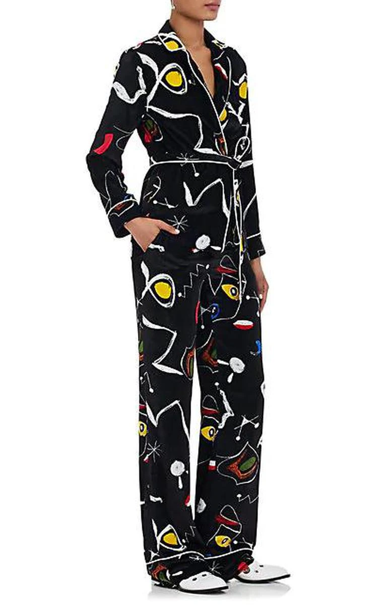 商品Lisa Perry|Belted Velvet Pajama Top,价格¥1166,第3张图片详细描述