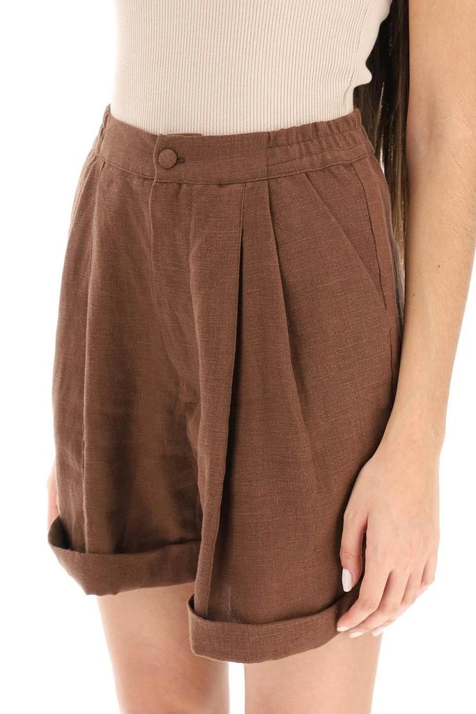 商品Sleeper|'DINASTY' LINEN SHORTS,价格¥367,第5张图片详细描述