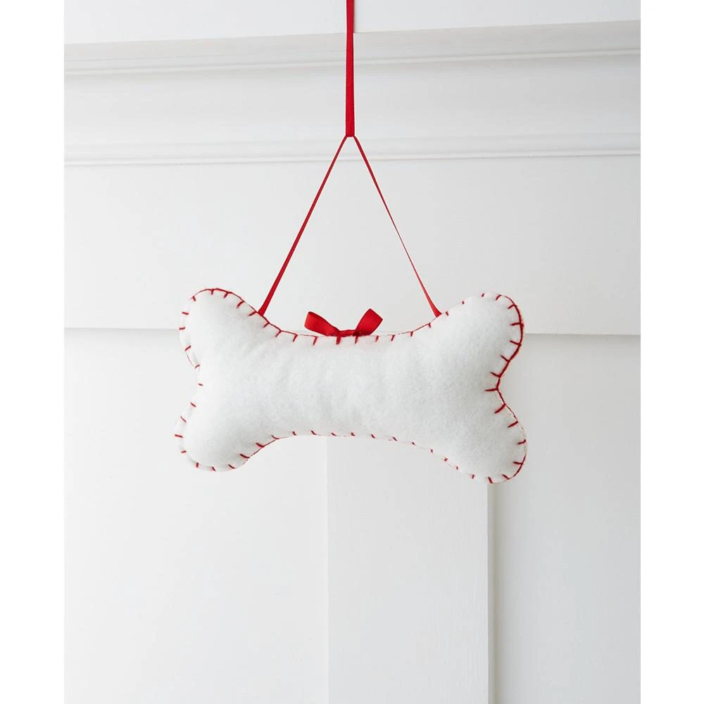 商品Holiday Lane|Pets Woof Embroidered Bone Ornament, Created for Macy's,价格¥30,第3张图片详细描述