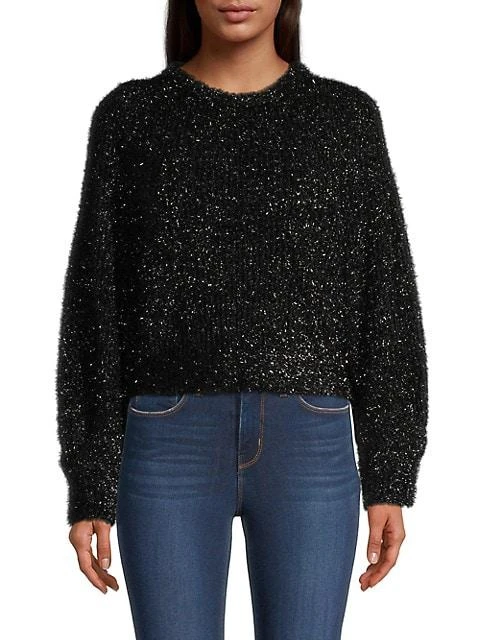 商品Tahari|Metallic Tinsel Sweater,价格¥496,第3张图片详细描述