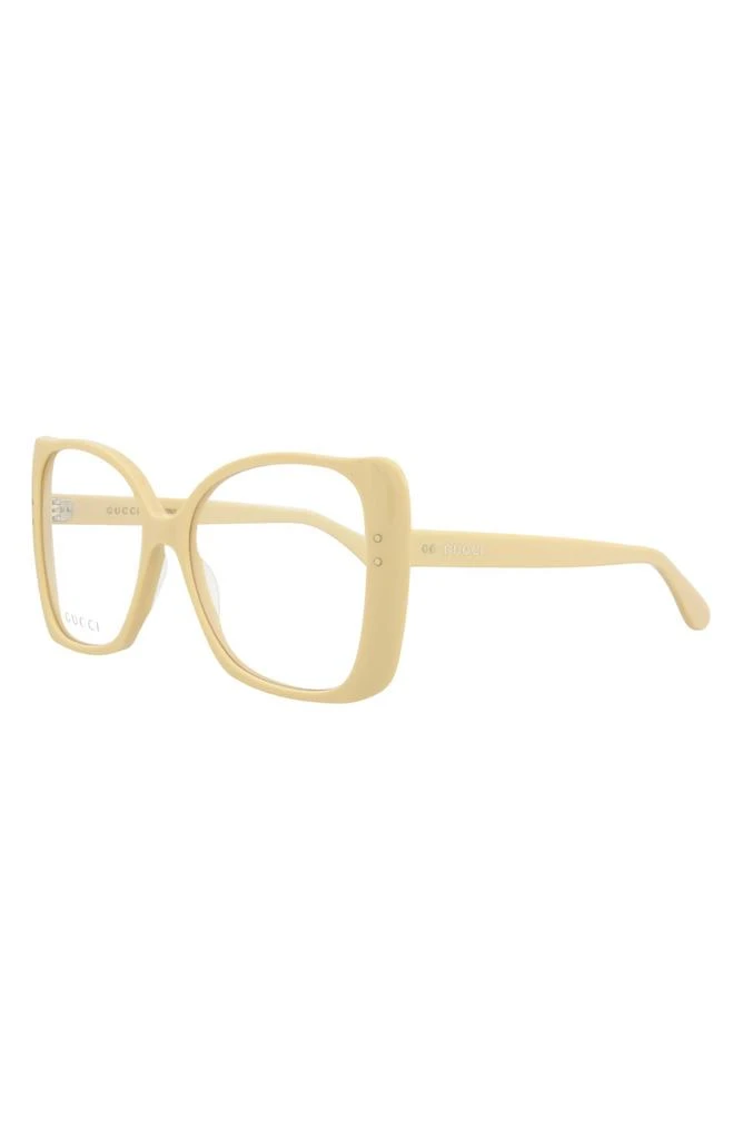 商品Gucci|55mm Oversize Fashion Optical Glasses,价格¥1041,第2张图片详细描述