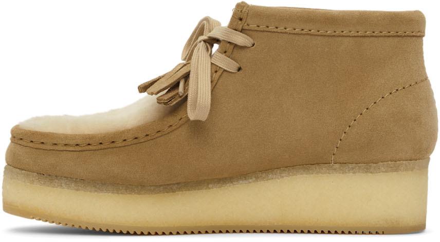 Tan Wallabee Wedge Boots商品第3张图片规格展示