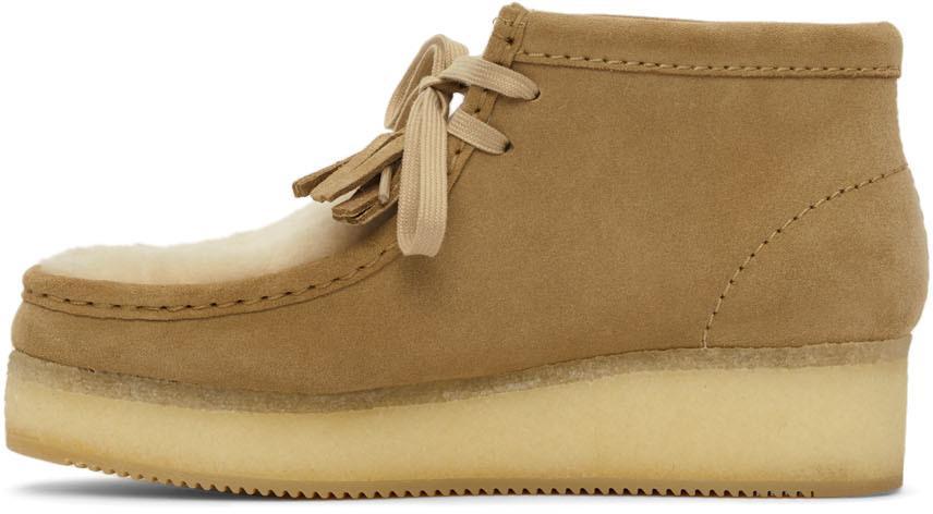 商品Clarks|Tan Wallabee Wedge Boots,价格¥1590,第5张图片详细描述