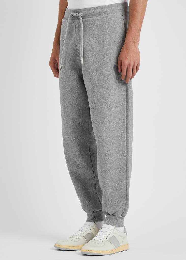 Grey logo-embroidered cotton sweatpants商品第2张图片规格展示