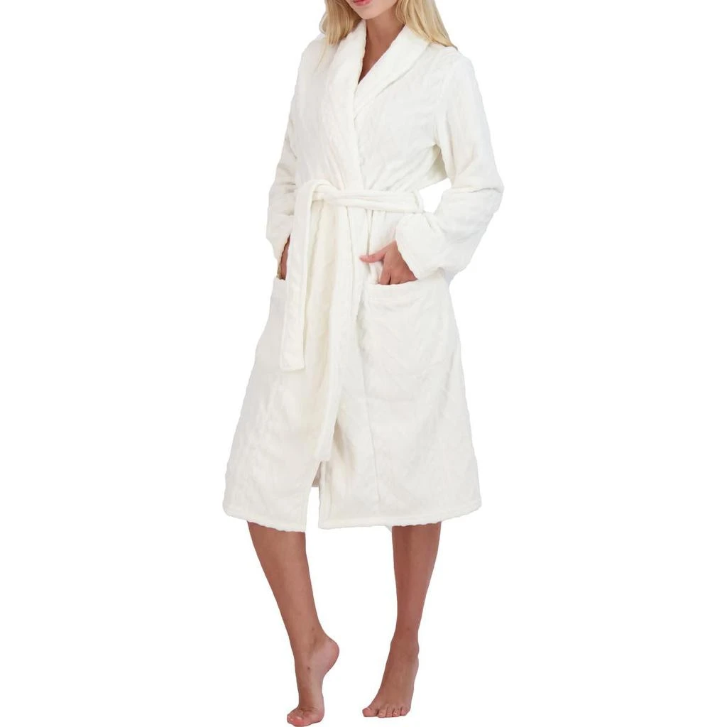 商品P.J. Salvage|PJ Salvage Women's Cable Knit Mid-Length Belted Plush Robe,价格¥122,第3张图片详细描述