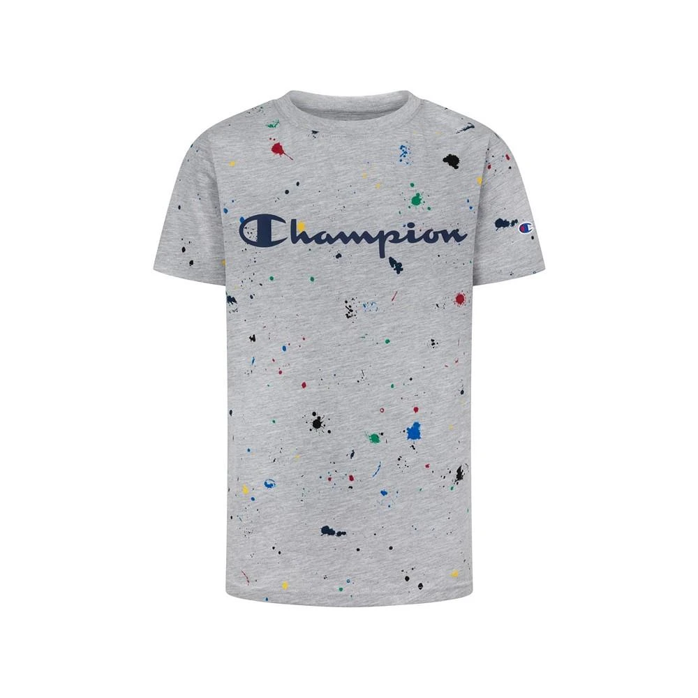 商品CHAMPION|Big Boys All Over Print Paint Splatter T-shirt,价格¥91,第1张图片