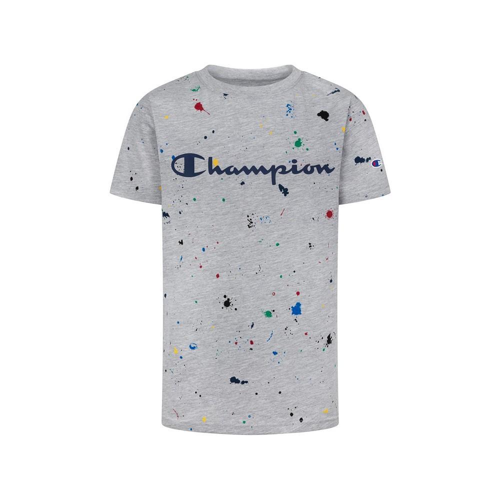 商品CHAMPION|Little Boys All-over Print Paint Splatter T-shirt,价格¥67,第3张图片详细描述