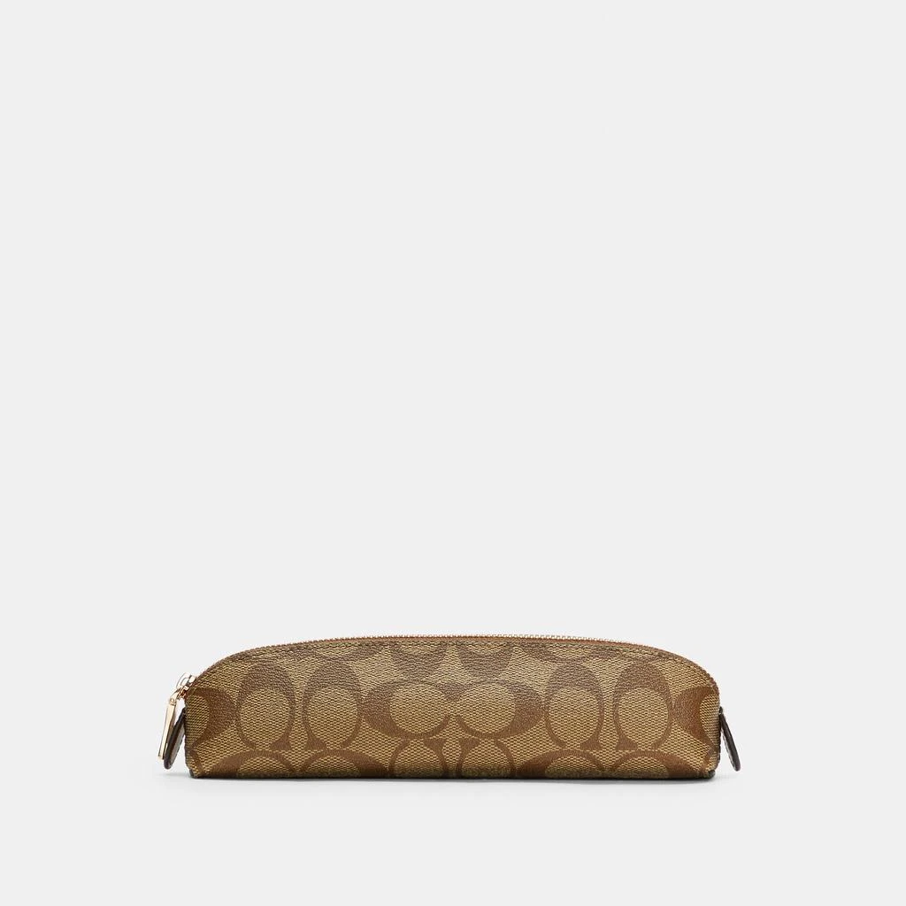 商品Coach|Coach Outlet Pencil Case In Signature Canvas,价格¥264,第1张图片