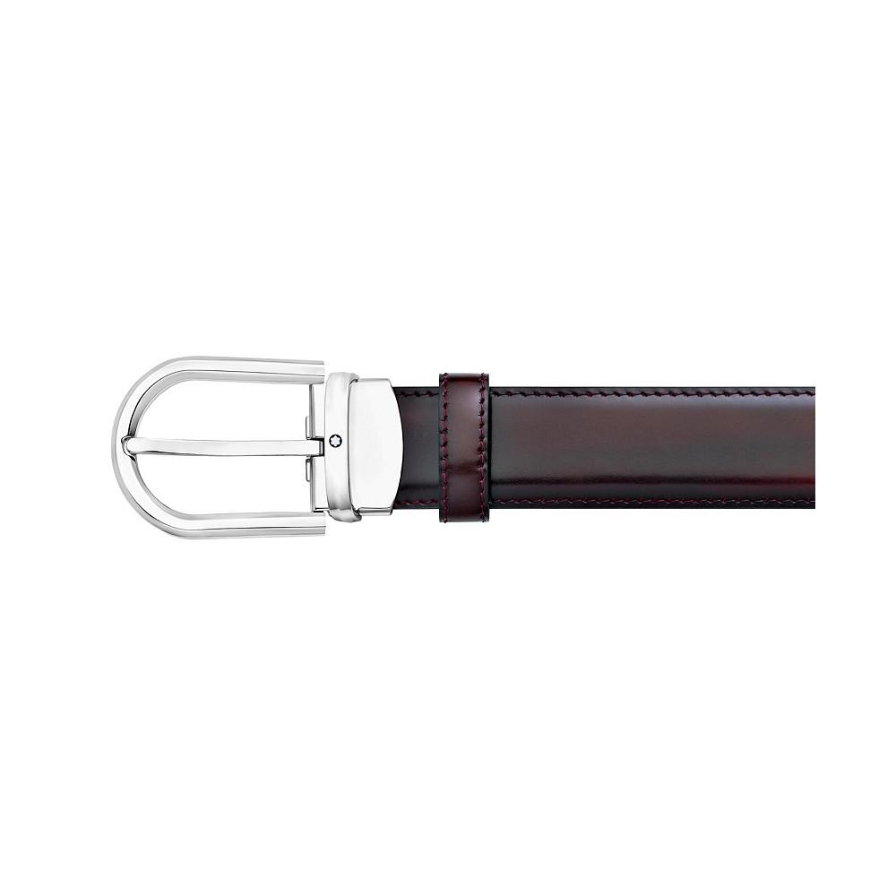 Men's Horseshoe Buckle Leather Belt商品第3张图片规格展示