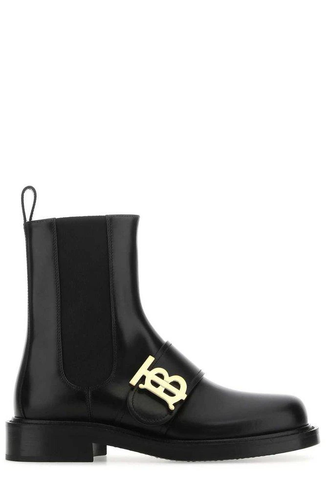 商品Burberry|Burberry Logo Plaque Pull-On Chelsea Boots,价格¥4839,第1张图片