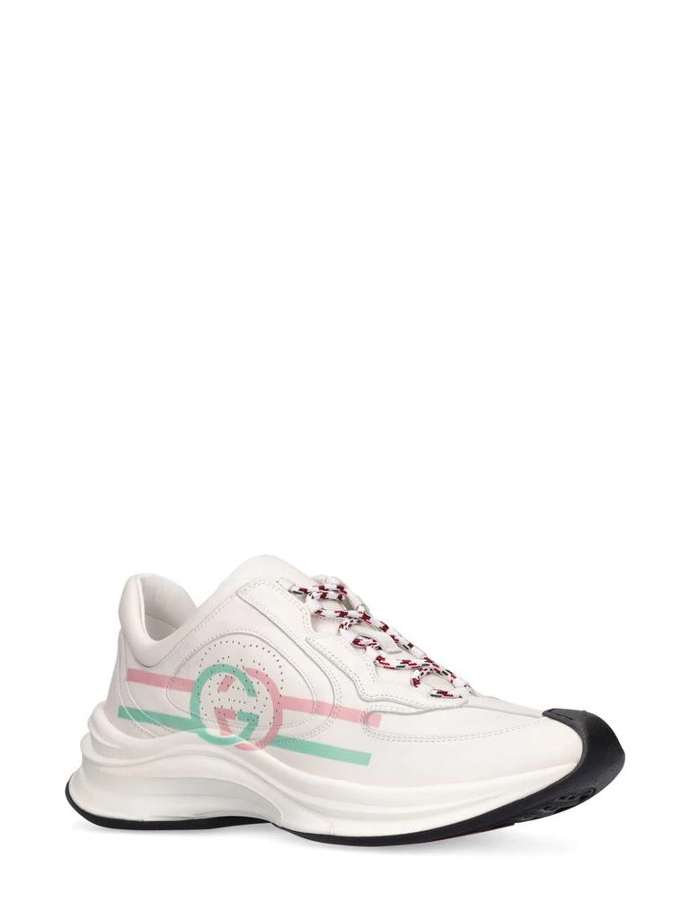 商品Gucci|50mm Gucci Run Leather Sneakers,价格¥8729,第2张图片详细描述