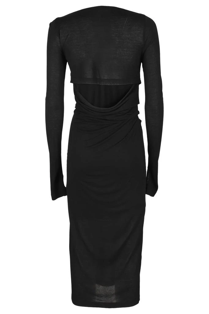 商品Helmut Lang|Helmut Lang Draped Back Wideneck Dress,价格¥2416,第2张图片详细描述