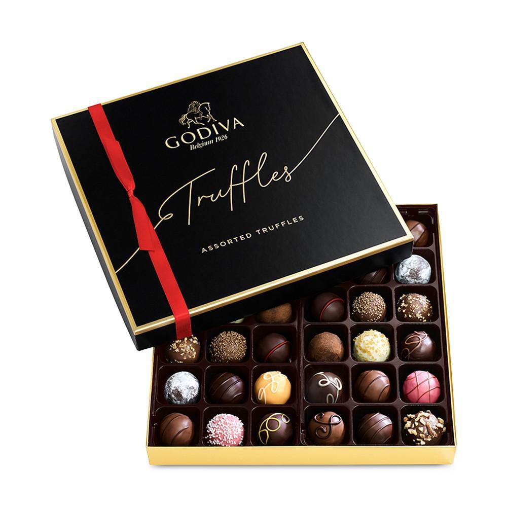 商品Godiva|松露巧克力礼盒配红丝带，36 片,价格¥632,第1张图片