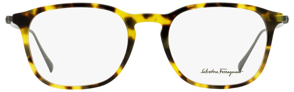 商品Salvatore Ferragamo|Salvatore Ferragamo Men's Rectangular Eyeglasses SF2846 281 Vintage Tortoise/Gunmetal 53mm,价格¥505,第4张图片详细描述