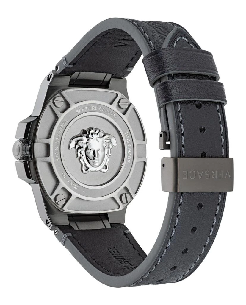 商品Versace|Greca Reaction Leather Watch,价格¥4224,第3张图片详细描述