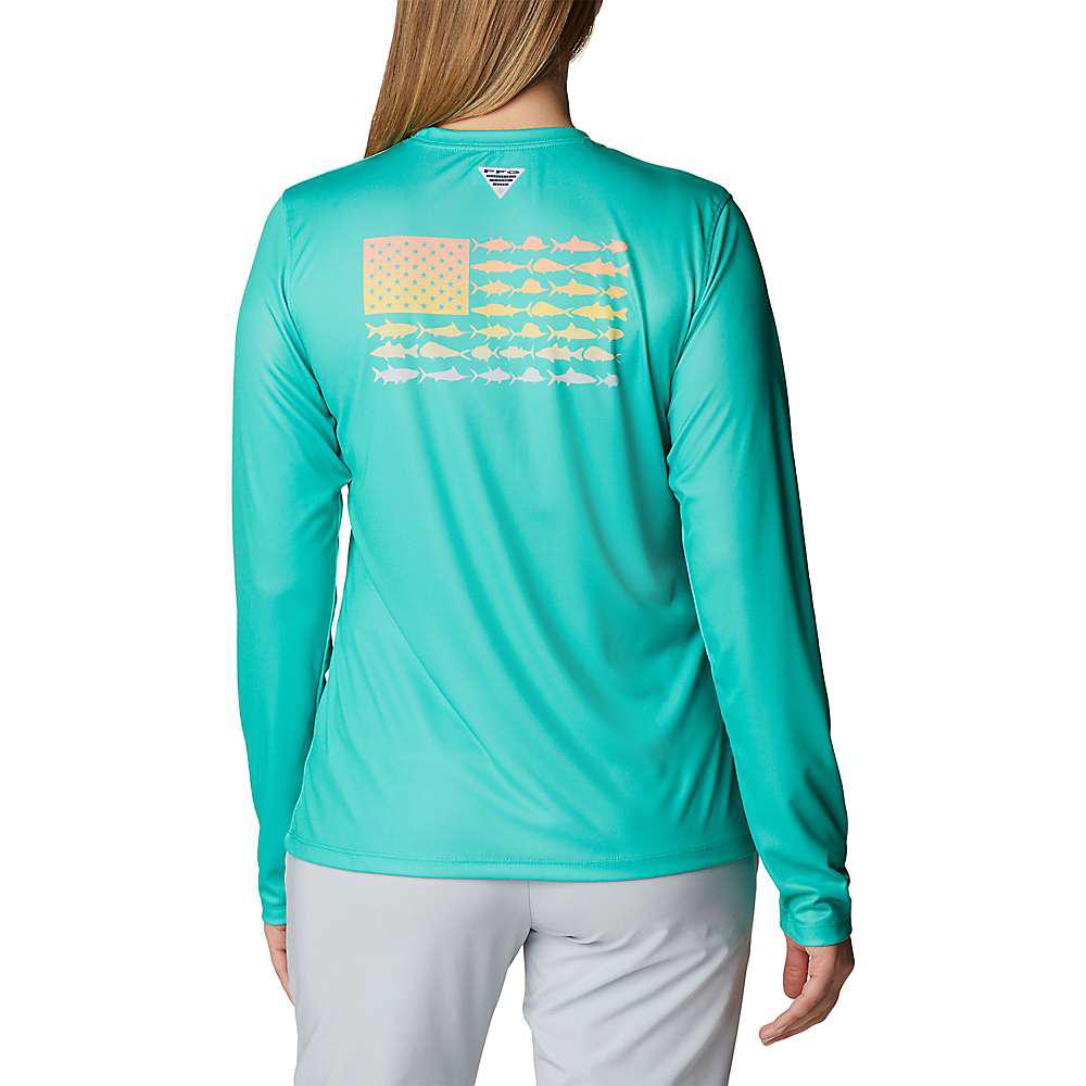 Columbia Women's Tidal Tee PFG Fish Flag LS Shirt商品第2张图片规格展示