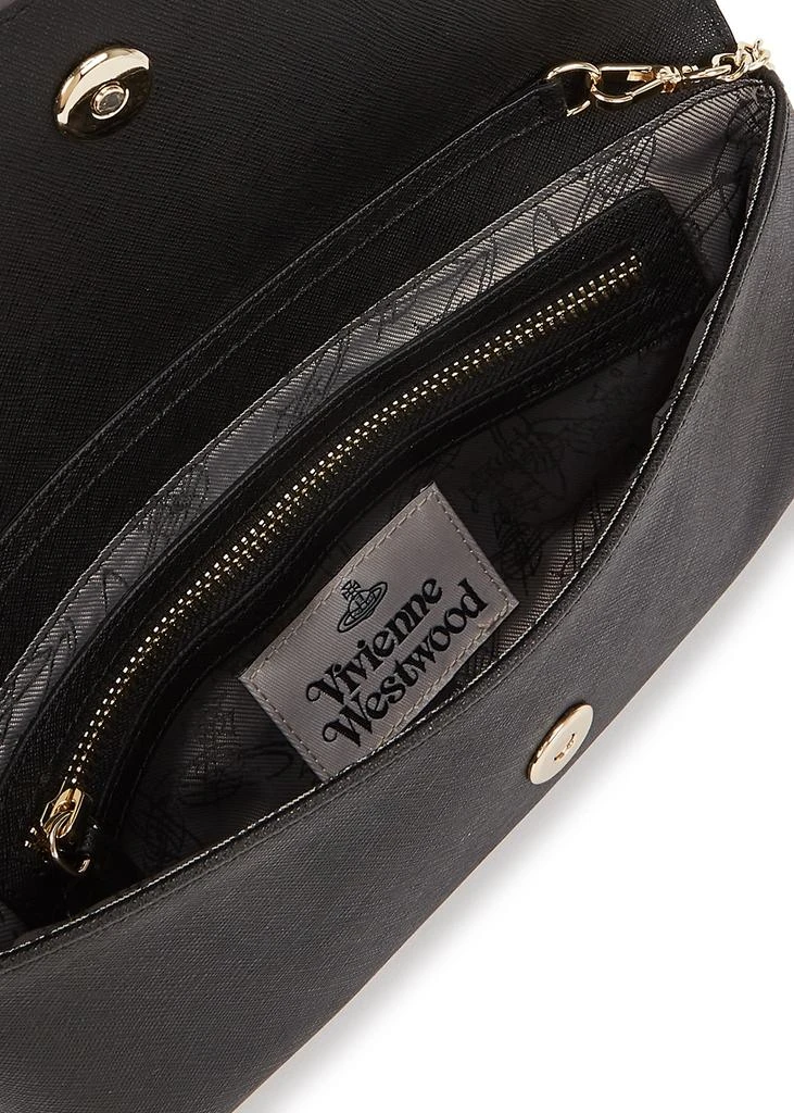 商品Vivienne Westwood|Black saffiano leather clutch,价格¥2358,第4张图片详细描述