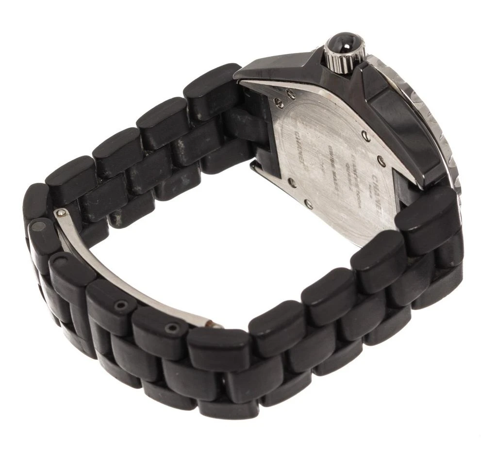 商品[二手商品] Chanel|Chanel Black Ceramic J12 Quartz 33mm Midsize Watch H0681,价格¥23807,第3张图片详细描述