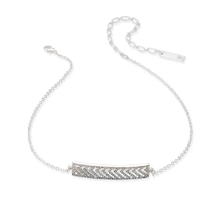 商品INC International|Silver-Tone Pavé Bar Choker Necklace, Created for Macy's,价格¥79,第2张图片详细描述