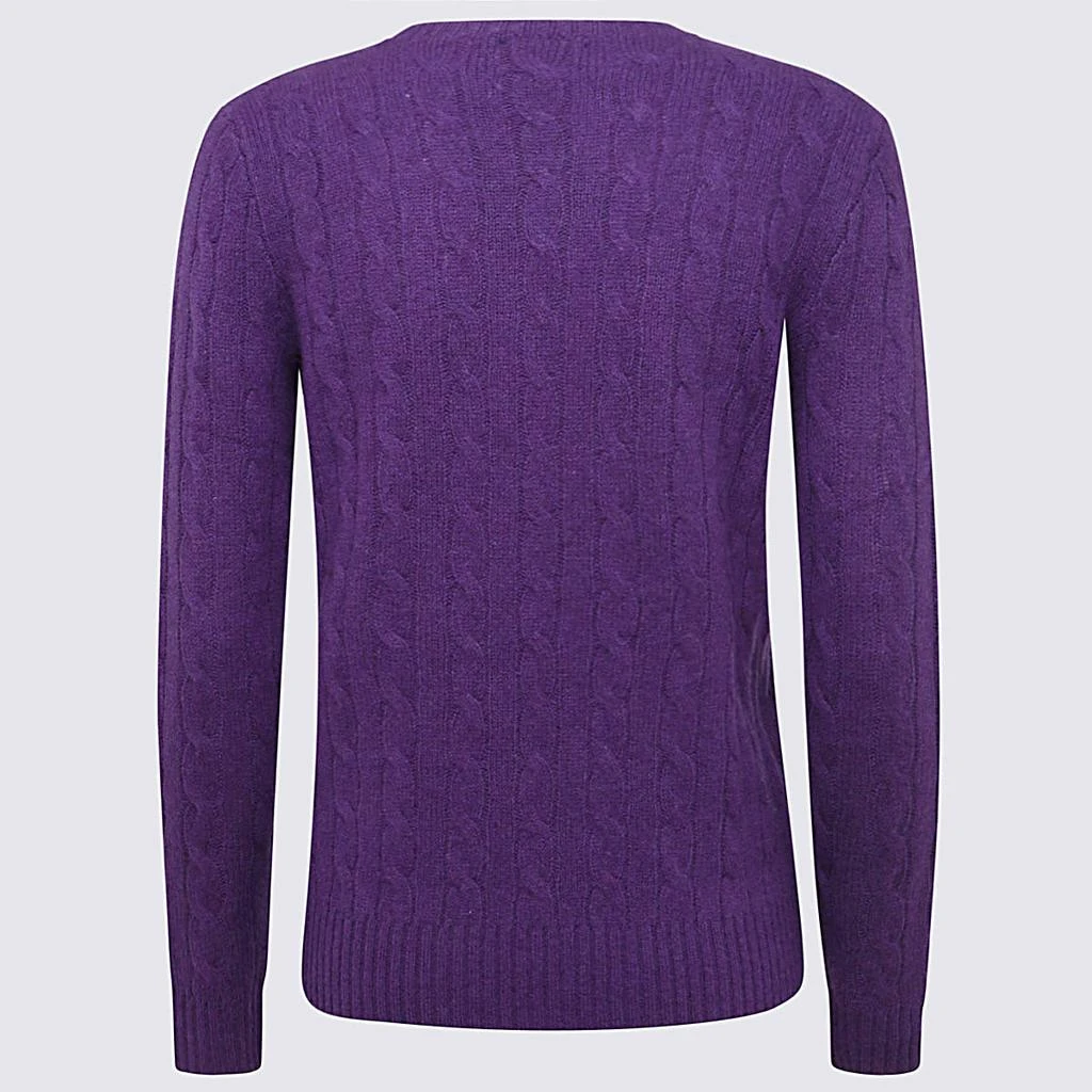 商品Ralph Lauren|DARK PURPLE WOOL-CASHMERE BLEND JUMPER,价格¥1030,第2张图片详细描述