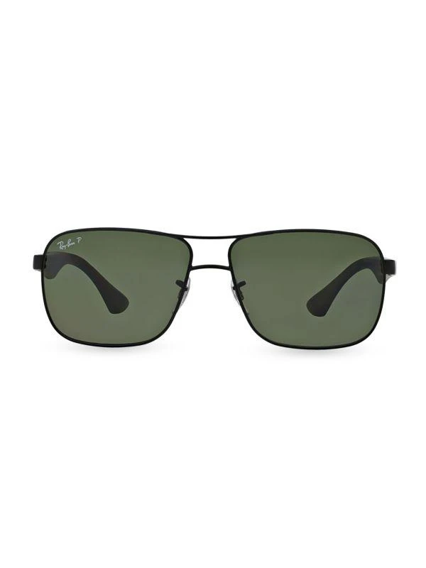 商品Ray-Ban|RB3516 59MM Round Aviator Sunglasses,价格¥819,第1张图片