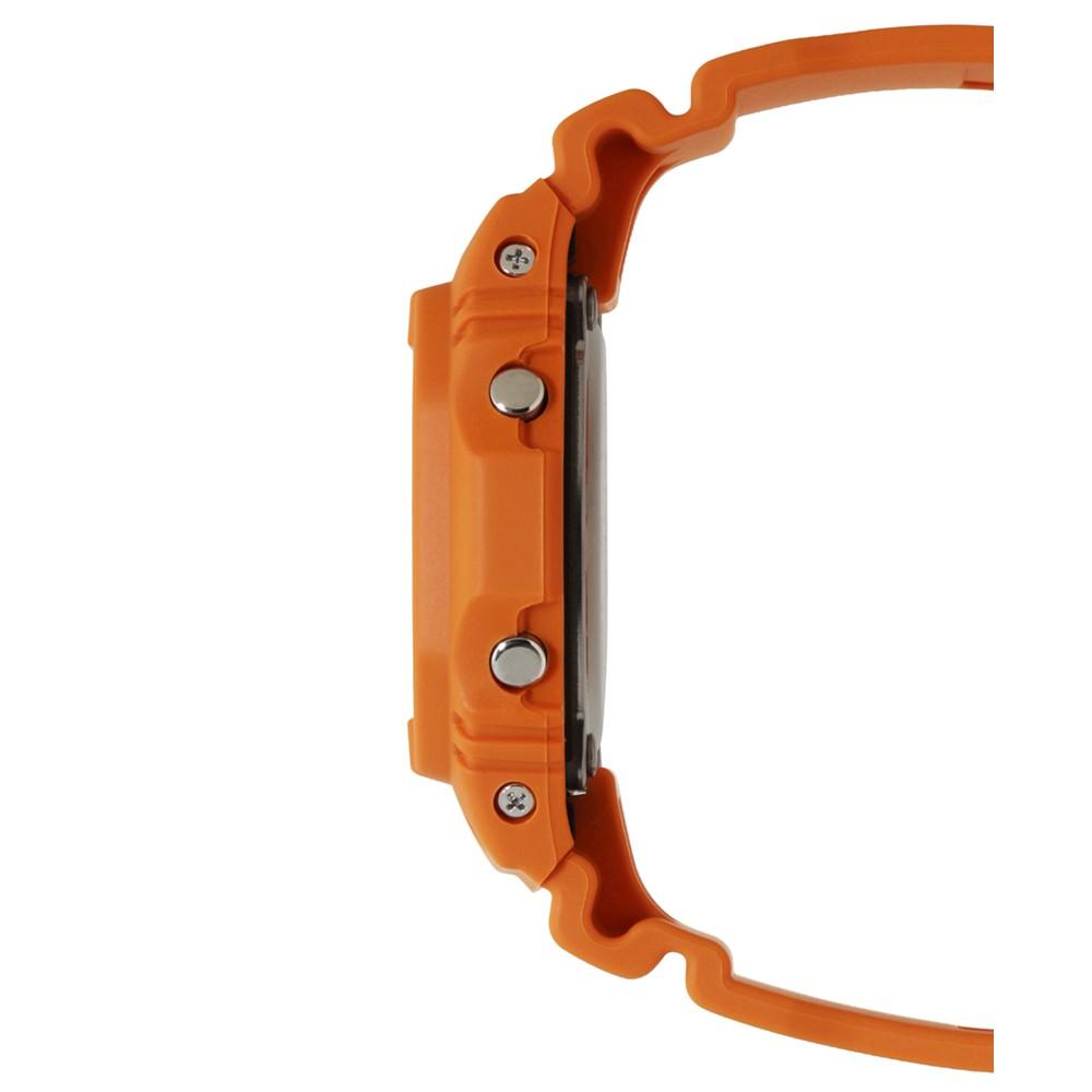 Men's Digital Orange Resin Strap Watch 43mm商品第2张图片规格展示