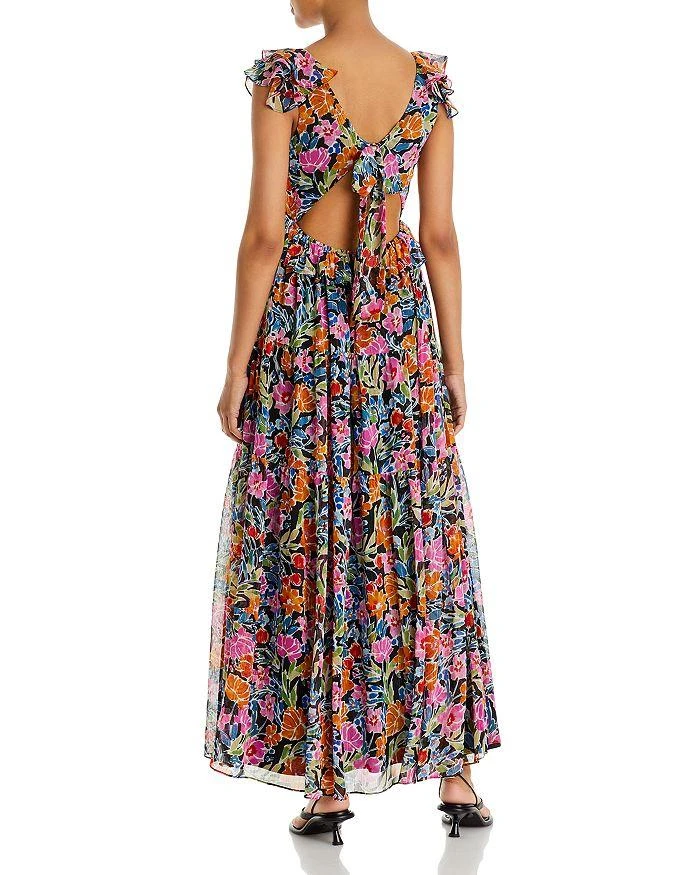 商品AQUA|Floral Print Maxi Dress,价格¥239,第4张图片详细描述