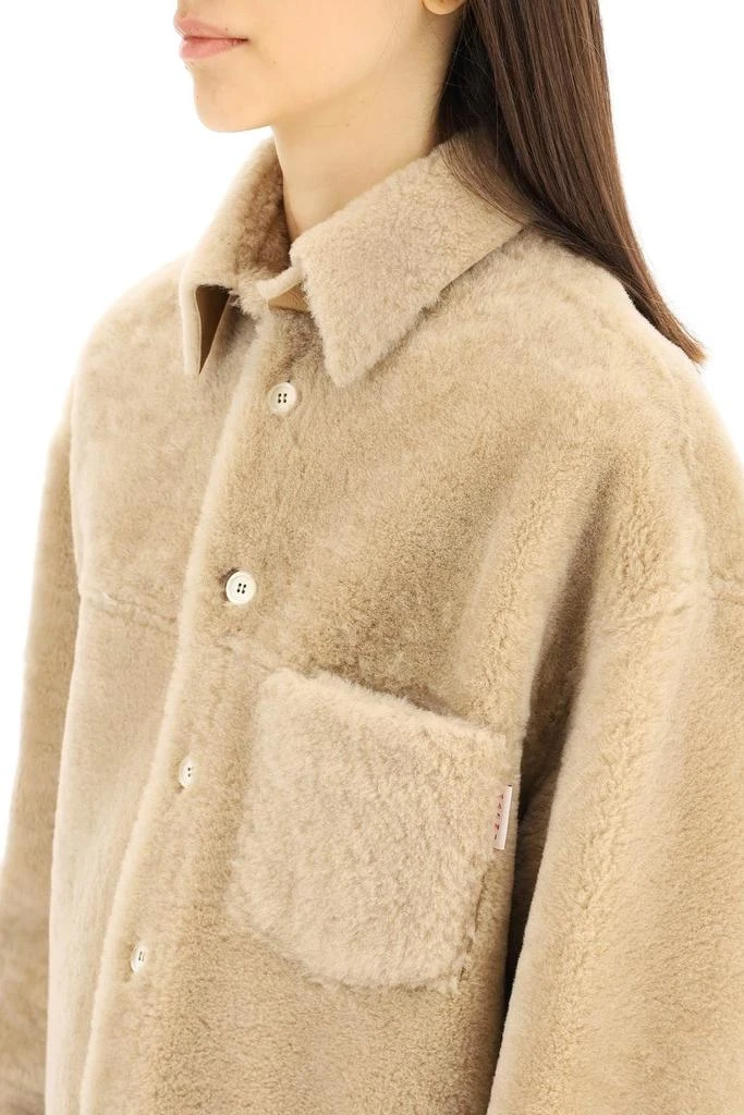 商品Marni|REVERSIBLE SHEARLING SHIRT JACKET,价格¥19405,�第5张图片详细描述