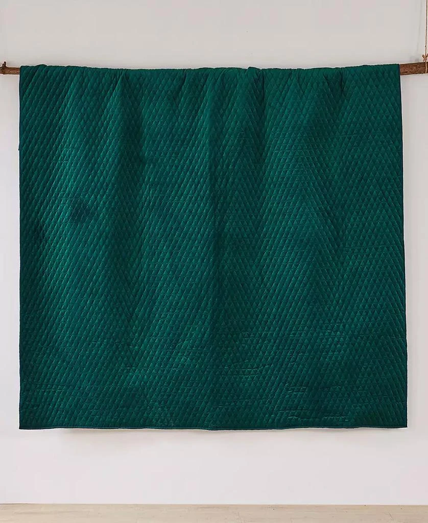 商品Levtex|Empire Rich Emerald Velvet Quilted Sham, European,价格¥116,第5张图片详细描述