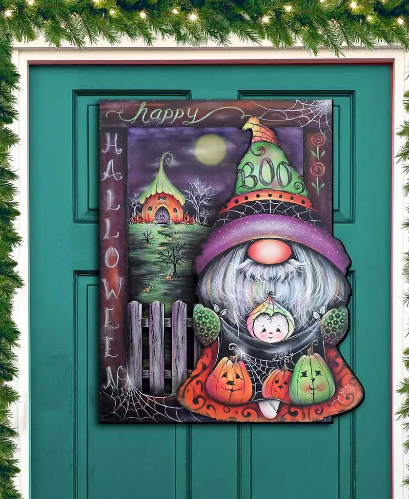 商品Designocracy|Holiday Door Decor Wooden Wall Decor Boo Gnome J. Mills-Price,价格¥989,第3张图片详细描述